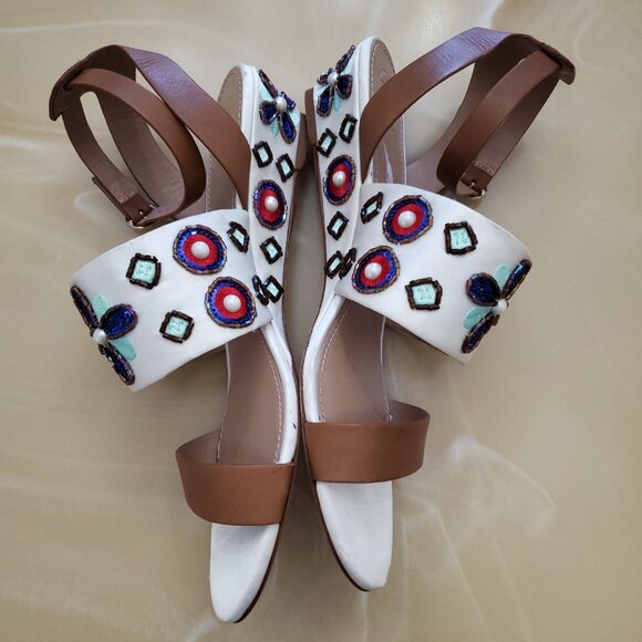 Tory Burch Estella Embellished Sandal Size 10 - Picture 11 of 16